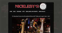 Desktop Screenshot of nicklebysroundbar.com
