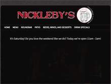 Tablet Screenshot of nicklebysroundbar.com